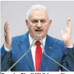  ??  ?? Premier Binali Yildirim wollte nicht von Putsch sprechen