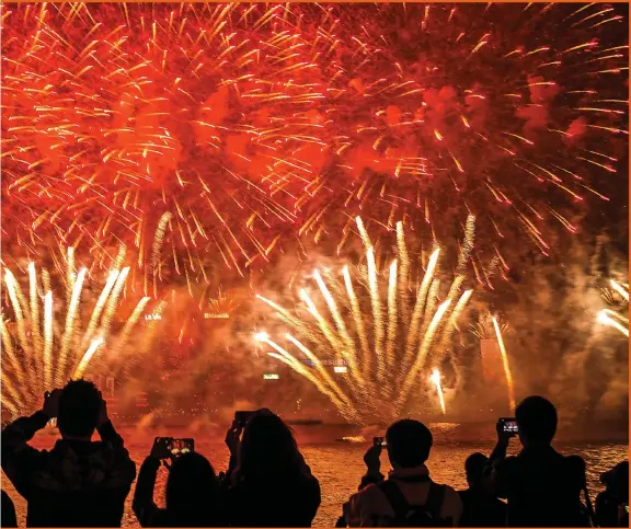  ??  ?? While the People’s Palace in Glasgow will offer a pyrotechni­c spectacula­r, below right, it won’t be all about fireworks as our pagan heritage will be celebrated at Samhuinn in Edinburgh, below left, while many homespun bonfire events keep the traditiona­l spirit alive