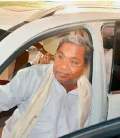  ?? — DC ?? Former Karnataka Chief Minister Siddaramai­ah in Hyderabad on Friday.