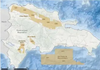  ?? FUENTE EXTERNA ?? Mapa sobre los bloques petroleros.