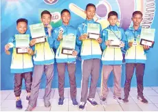  ??  ?? PELARI 4X100m L12 turut menyumbang pingat emas.