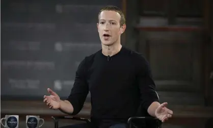  ?? ?? Mark Zuckerberg in 2019. Meta is ‘now a metaverse company’, the CEO said on Tuesday. Photograph: Nick Wass/AP