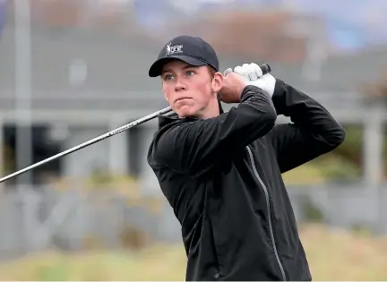  ??  ?? Top amateur golfer Daniel Hillier will be on familiar turf at Royal Wellington when he bids for a spot in The Open and US Masters in October.