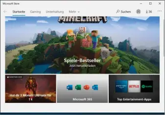  ??  ?? Microsoft Store: Auch wenn es nicht für alle Apps erforderli­ch ist, empfiehlt sich die Anmeldung mit einem Microsoft-konto. Sonst werden die Downloads der Hardware-id zugeordnet.