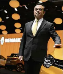  ?? Fabrice Coffrini - 1º.mar.16/AFP ?? » MAIS 4 ANOS O brasileiro Carlos Ghosn, que deve ser indicado para mais um mandato como presidente da Renault; o executivo comanda a montadora desde 2005