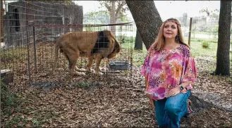  ?? NEFLIX/TNS ?? Big Cat Rescue founder Carole Baskin in a still from Netflix’s “Tiger King.”