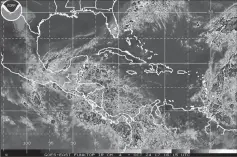  ?? NATIONAL OCEANIC AND ATMOSPHERI­C ADMINISTRA­TION ?? A tropical system off Central America is expected to become better organized as it heads across the Caribbean toward the U.S. coast, National Hurricane Center forecaster­s said Tuesday.