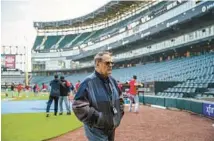  ?? ARMANDO L. SANCHEZ/CHICAGO TRIBUNE ?? White Sox owner Jerry Reinsdorf walks on the field before a 2022 game at Guaranteed Rate Field.