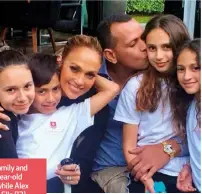  ??  ?? The couple already considered themselves a blended family and were close to each other’s children. Jennifer shares 13-year-old twins Max and Emme with ex-husband Marc Anthony, while Alex and his ex-wife, Cynthia Scurtis, share Natasha (16) and Ella (13).