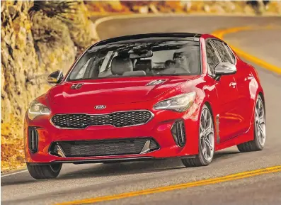  ?? KIA ?? The 2019 Kia Stinger’s exterior design is both eye-catching and functional.