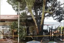  ?? (Photo Laurent Martinat) ?? La terrasse du Riviera a été ravagée.