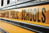  ?? JIM NOELKER / STAFF ?? Dayton Public Schools is transition­ing its four-quadrant busing system to a north-south system.