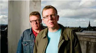  ??  ?? Prominent Scottish music stars such as The Proclaimer­s, left, and Pat Kane of Hue and Cry, far left, have expressed fears for the future of Scottish festivals due to Brexit