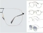  ??  ?? Trendcolla­ge 2:_Ultraschma­le_Metallfass­ungen
BILD: KGS/(1) LUNOR (2) MUNIC (3) MINI EYEWEAR @ ESCHENBACH OPTIK
GMBH (4) RODENSTOCK (5) MINI EYEWEAR @ ESCHENBACH OPTIK GMBH