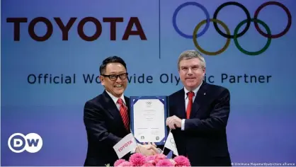 ??  ?? Toyota signed on as a major IOC sponsor in 2015