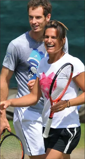  ??  ?? Top team: Amelie Mauresmo became Murray’s coach in June last year