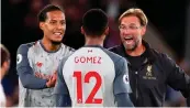  ??  ?? On the way toWembley: Jurgen Klopp (above) will be looking for revenge for last season’s defeat against Tottenham with Virgil Van Dijk (left) and goalkeeper Alisson likely to provide a greater resistance this afternoon