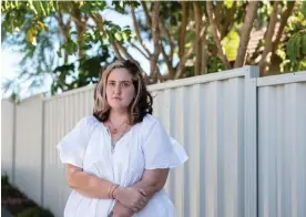  ?? Photograph: Tony McDonough/The Guardian ?? Lucy Lorenti, survivor of the Esther Foundation, says she was subjected to complete financial control by the organisati­on, which made her sign up to Centrepay.