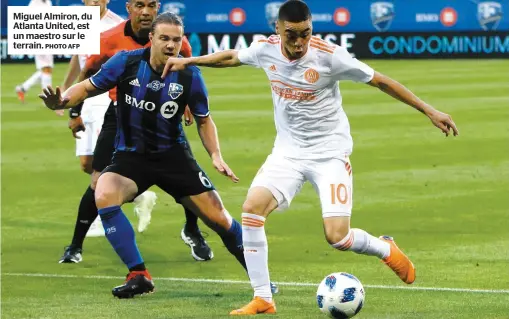  ?? PHOTO AFP ?? Miguel Almiron, du Atlanta United, est un maestro sur le terrain.