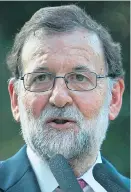  ??  ?? Angry…Spain’s Mariano Rajoy