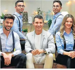  ?? ?? Jesús Vázquez lidera el nuevo equipo de ‘First Dates Café’ en Cuatro.