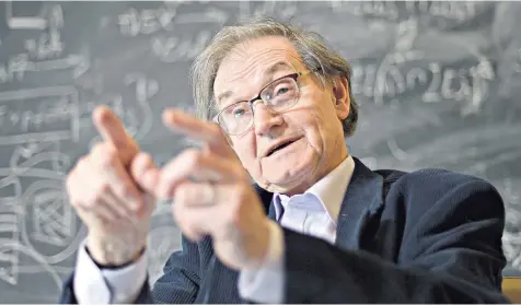  ??  ?? Sir Roger Penrose claims that there is observatio­n of Hawking radiation, named after his good friend, the late Prof Stephen Hawking, right. This indicates the Big Bang was not the beginning, says the new Nobel Prize winner