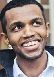  ?? SAMER MUSCATI/THE CANADIAN PRESS ?? Abdoul Abdi this week escaped deportatio­n to Somalia.