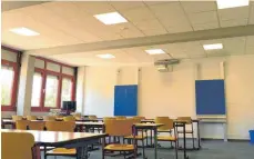  ?? FOTO: STADT BAD WALDSEE/BRIGITTE GÖPPEL ?? Im Gymnasium Bad Waldsee wurden drei Klassenzim­mer saniert und während der Schulferie­n fertiggest­ellt.