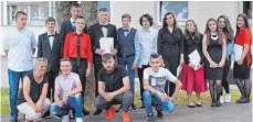  ?? FOTO: SCHULE ?? Die erfolgreic­hen Neuntkläss­ler der Schillersc­hule.