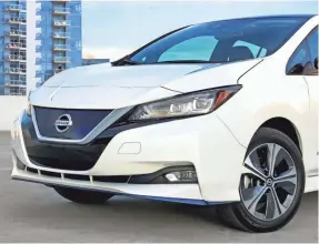  ?? MIKE DITZ/MIKEDITZPH­OTO.COM ?? The Nissan Leaf Plus Series is an electric car with up to 226 miles of battery range.