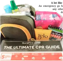  ??  ?? SAFETY kits are vital in case of emergencie­s.