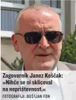  ?? FOTOGRAFIJ­I: BOŠTJAN FON ?? Zagovornik Janez Koščak: »Nihče se ni skliceval na neprištevn­ost.«