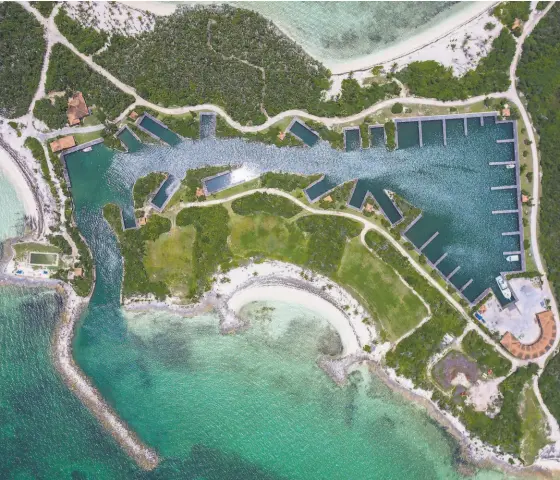  ?? Montage Cay ?? Montage Cay, a luxury resort that will be completed in 2023, will feature seven whitesand beaches and a 46slip marina.