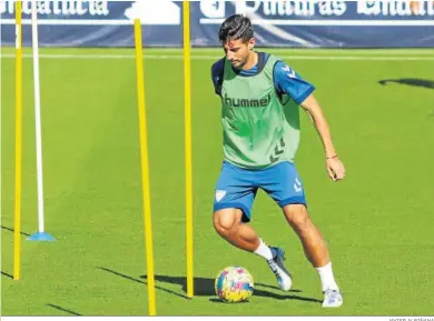  ?? JAVIER ALBIÑANA ?? Pablo Chavarría, en La Rosaleda ayer.