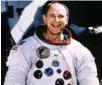  ?? - Reuters file ?? TEST PILOT: Retired Astronaut Alan Bean, 66, poses for a portrait in his spacesuit at the Johnson Space Center in Houston, Texas, US, in this undated photo.