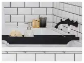  ??  ?? Below: Mondella Black Maestro Lever Handle Bath Set, $84