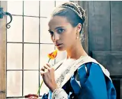  ??  ?? Fragrant: Alicia Vikander stars as the wife of a wealthy merchant in the troubled Tulip Fever