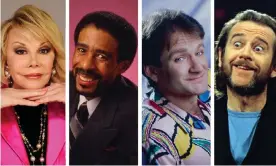  ?? ?? Joan Rivers, Richard Pryor, Robin Williams and George Carlin are eulogised in The Hall. Composite: Getty