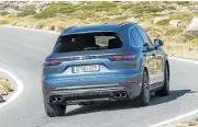  ??  ?? The rear has undergone some significan­t design changes. Much of the interior, left, comes from the latest Panamera.
