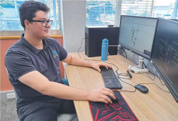  ?? Pictures: Kristina Puljak ?? Harrison Mobbs is a Cairns local who secured a position with ASA in data analytics and said he will "always be grateful for the opportunit­y".