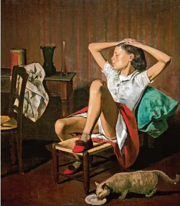  ?? Foto: Mauritius ?? Balthus: „Thérèse, träumend“(1938). Aus dem Metropolit­an Museum New York.