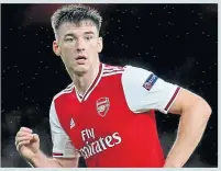  ??  ?? Arsenal’s Kieran Tierney may be set to give Steve Clarke a boost