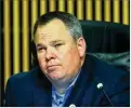  ?? HYOSUB SHIN / HSHIN@AJC.COM ?? Gwinnett Commission­er Tommy Hunter filed a lawsuit challengin­g the county ethics board after a complaint about his posts led to a reprimand.