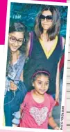  ??  ?? Sushmita Sen (right) and with her daughters (above)