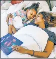  ??  ?? THE SNUGGLE IS REAL: Tameka Allen sleeps with her daughter rather than her hus- band, who has sleep apnea.