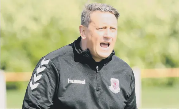  ??  ?? Seaham Red Star manager Mark Collingwoo­d. Picture: Stu Norton