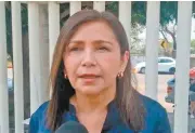  ?? ?? Rectora. Viridiana Aydeé León Hernández indicó que se reportó caída de ramas que de inmediato fueron retiradas.