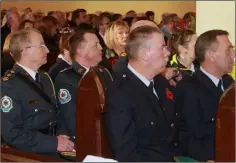  ??  ?? Some of the attendees at the ceremony in Christ Church.