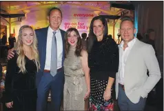  ?? (NWA Democrat-Gazette/Carin Schoppmeye­r) ?? Haley Nichol (from left), Jason Nichol, Kelly Kemp McLintock and Laura Rush and Ian McQuade stand for a photo at the Big Night Gala.