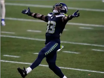  ?? AP Photo/Elaine Thompson ?? Seattle Seahawks strong safety Jamal Adams (33) reacts to a play against the Los Angeles Rams during the second half of an NFL football game, on Dec. 27 in Seattle. The Seahawks won 20-9.